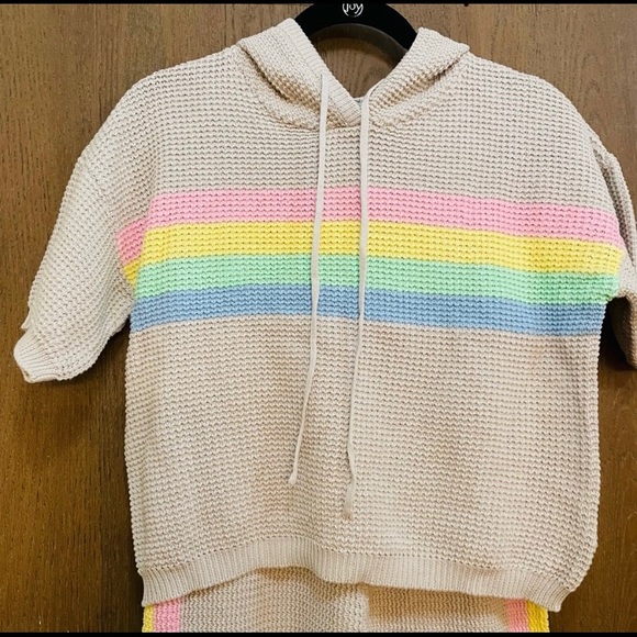 Anthropologie Saturday Sunday Rainbow Lounge Set - Picture 5 of 8